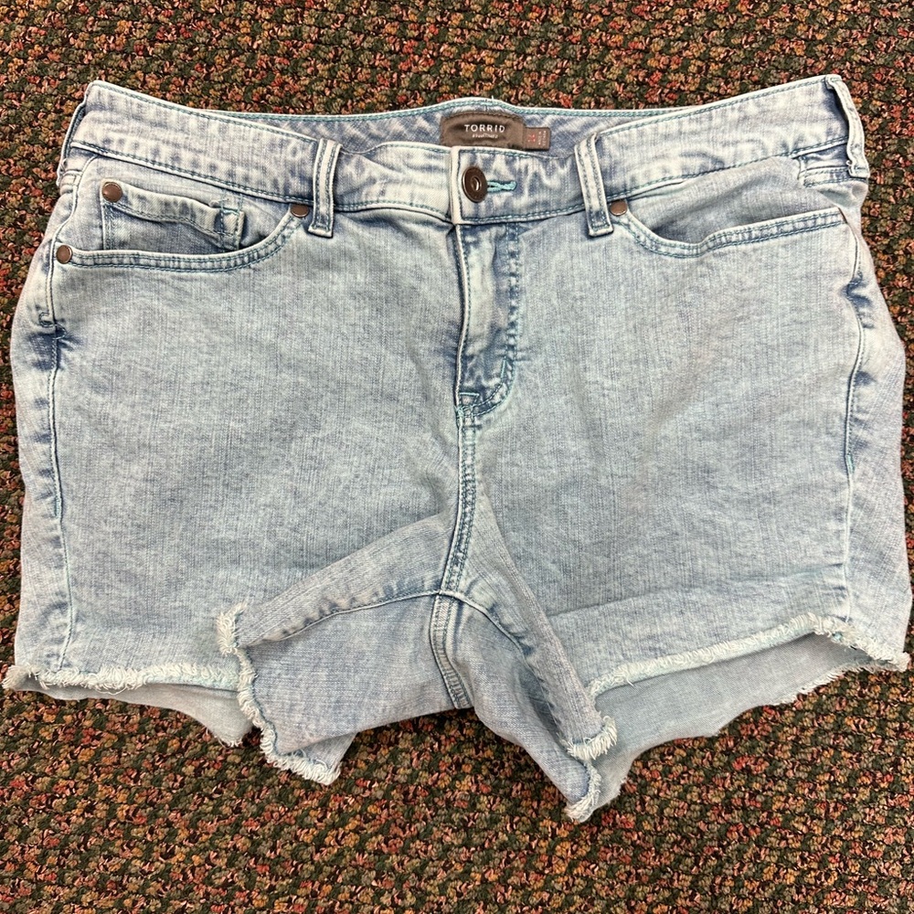 Torrid Faded Blue Jean Shorts